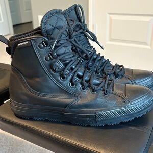 Men's Black High-Top Waterproof Sneakers Converse All Stars. Great condition.
